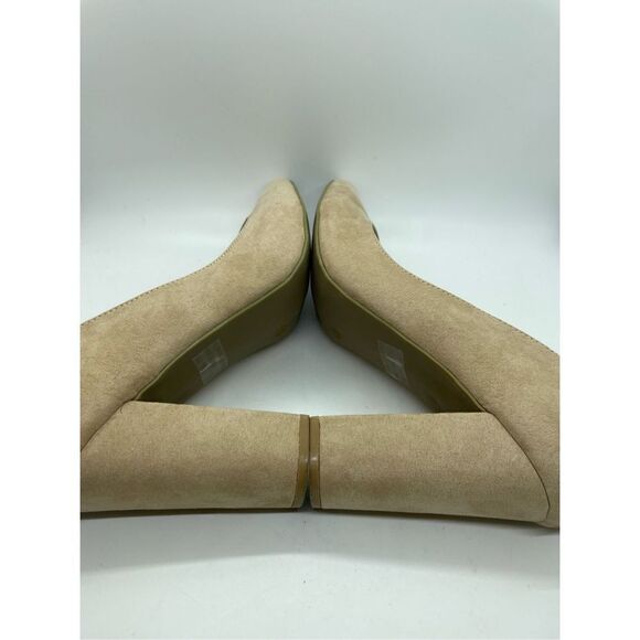 Wild Diva Women's Tan Classic Suede Leather Pointed Toe High Heeled Shoe Size 10 - Picture 6 of 9